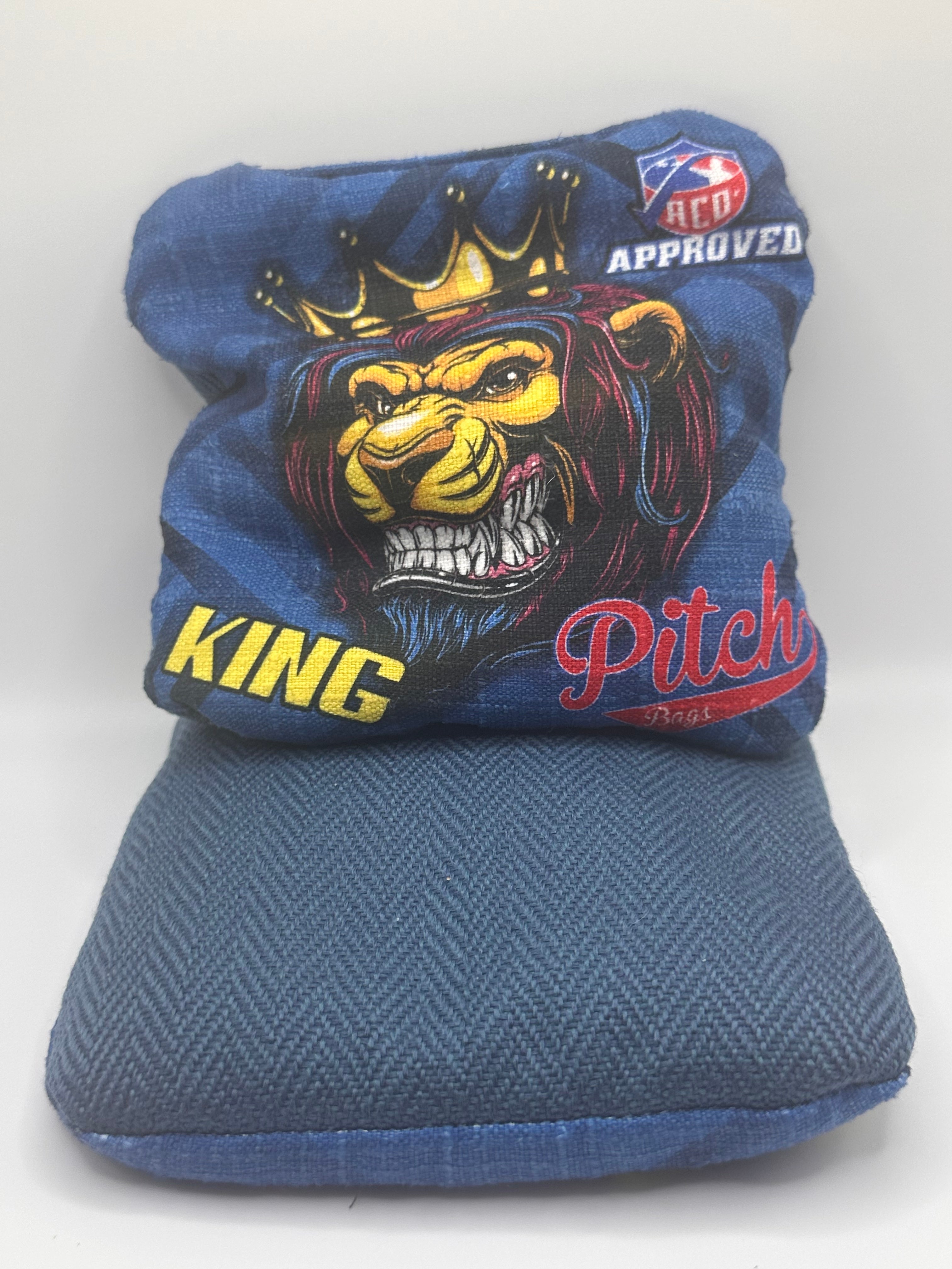 King 2024 ACO Approved Lion Pitch Bags   KingLionBlue 